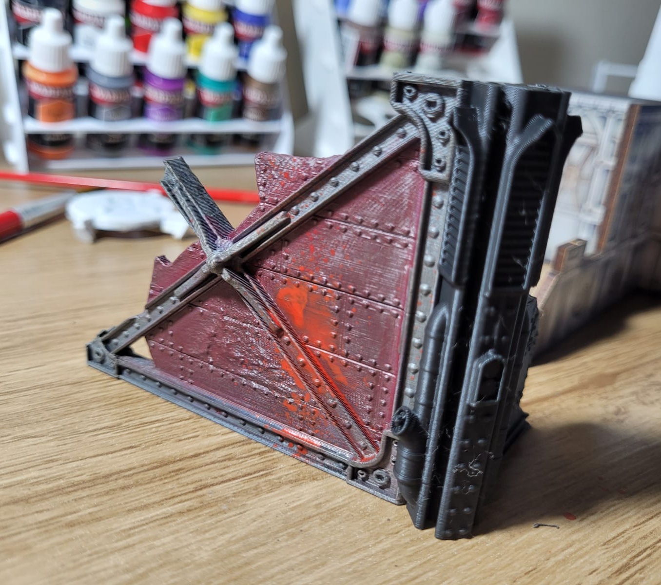 Demonstração de terreno pintado